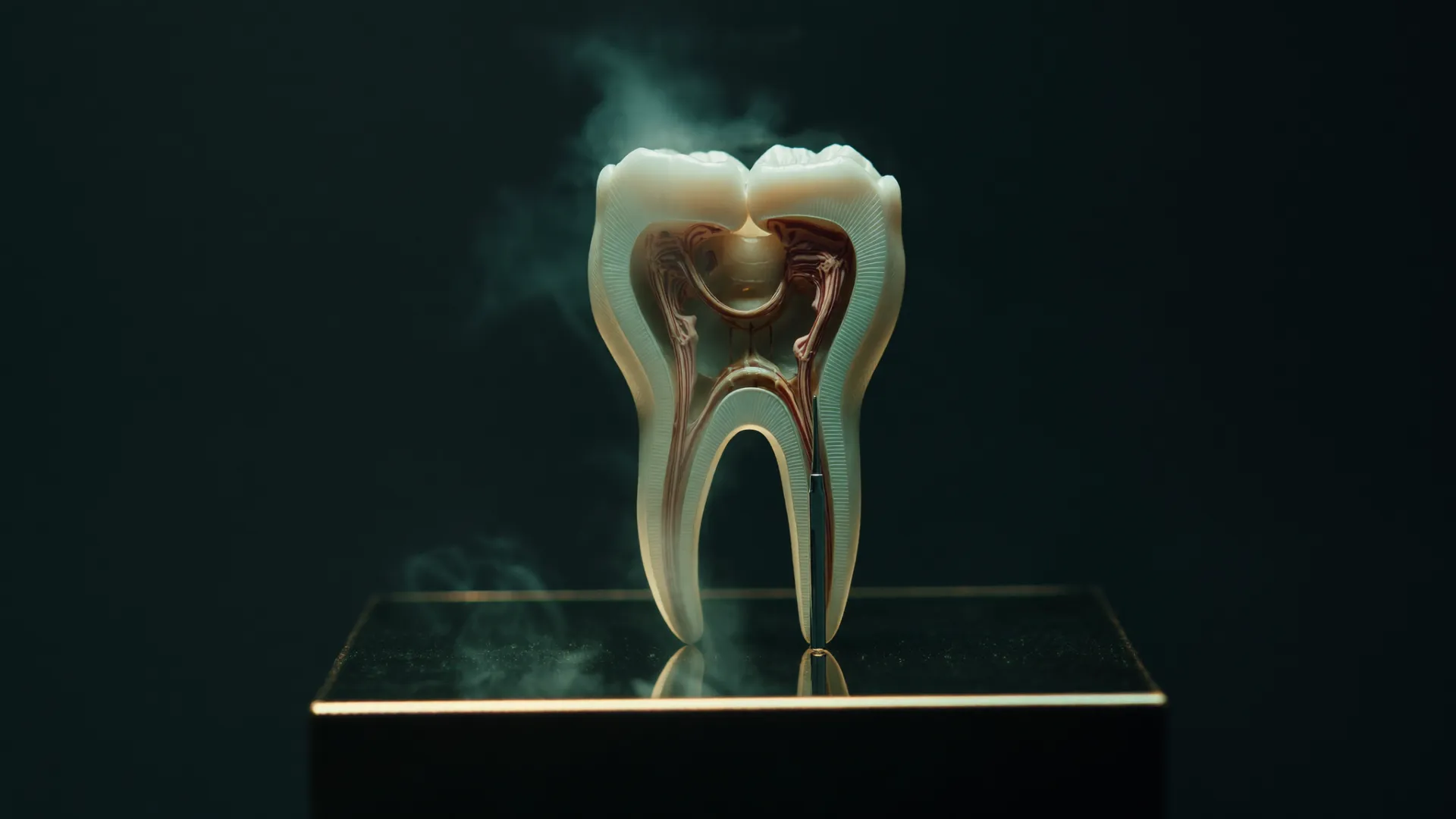 Advanced root canal treatment in Raipur — cross-section of tooth canal anatomy