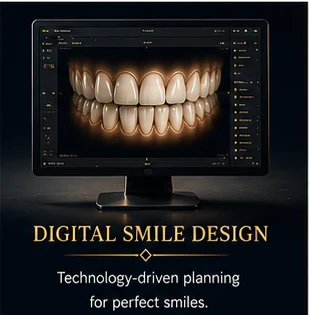 Digital smile design planning on screen