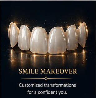 Complete smile makeover treatment
