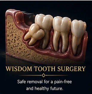Wisdom tooth surgical removal